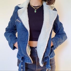 Vintage denim/sherpa jacket from Gap